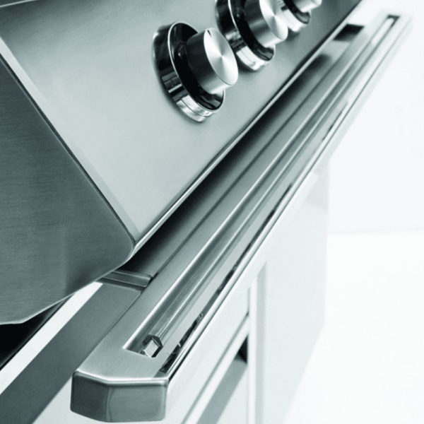 Twin Eagles C Series Built-In Outdoor Gas Grill Highlights - Convenient Rotisserie Rod Storage