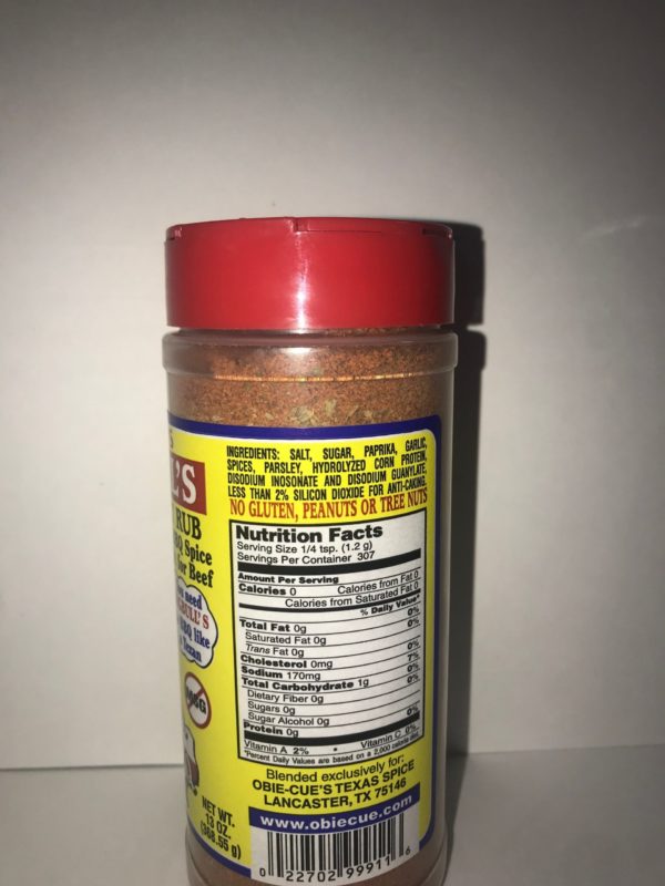 Obie-Cue's Big Bull's Texas Brisket Seasoning