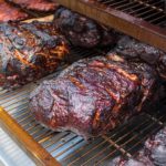 Pork butts getting some color