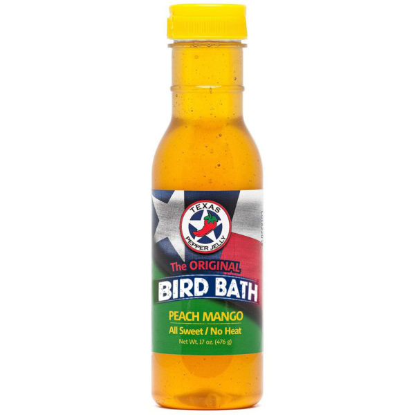 Texas Pepper Jelly Peach Mango All-Sweet/No Heat Texas Bird Bath