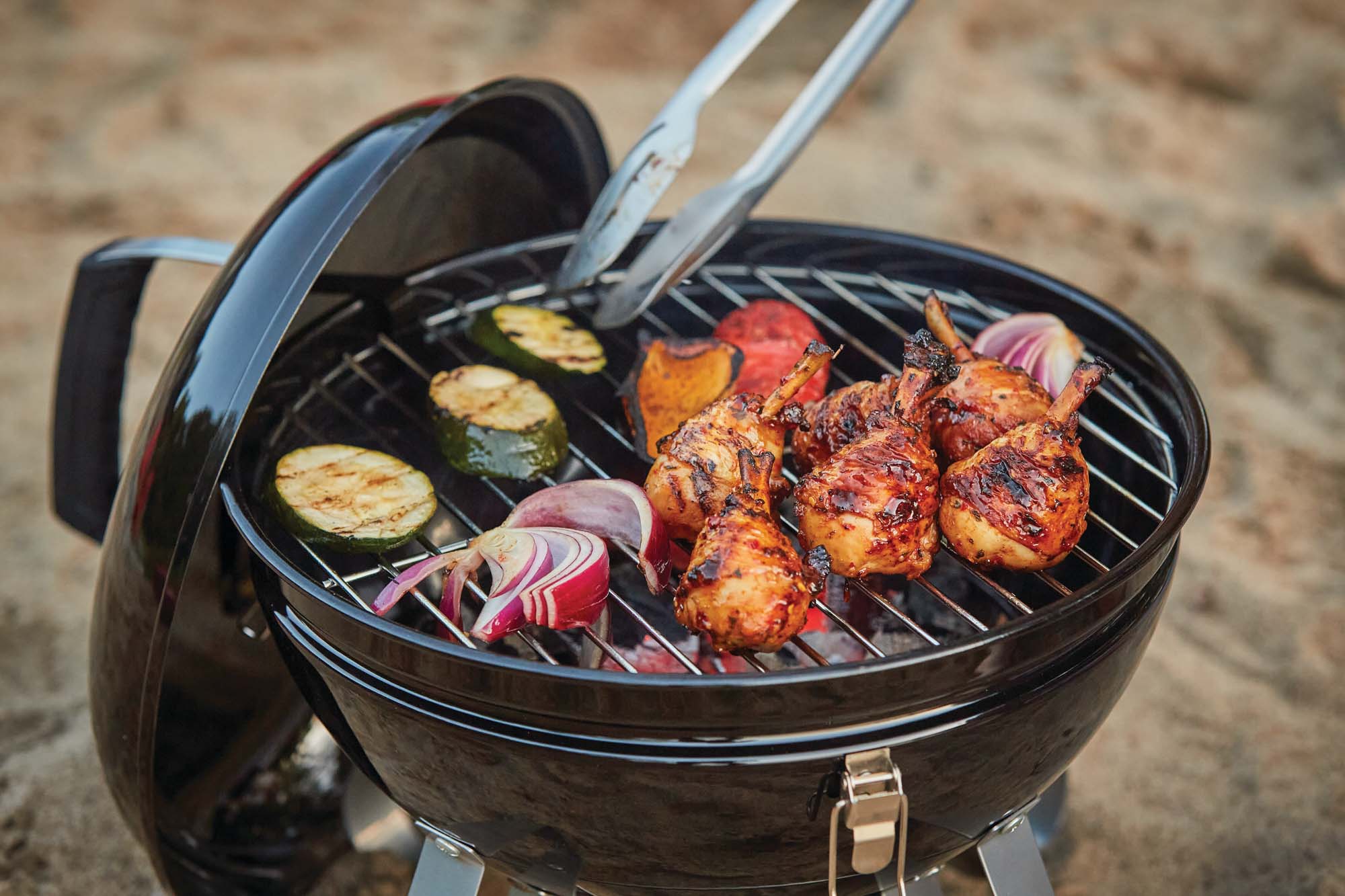 Napoleon 14 Portable Charcoal Kettle Grill Black Grillbillies BBQ