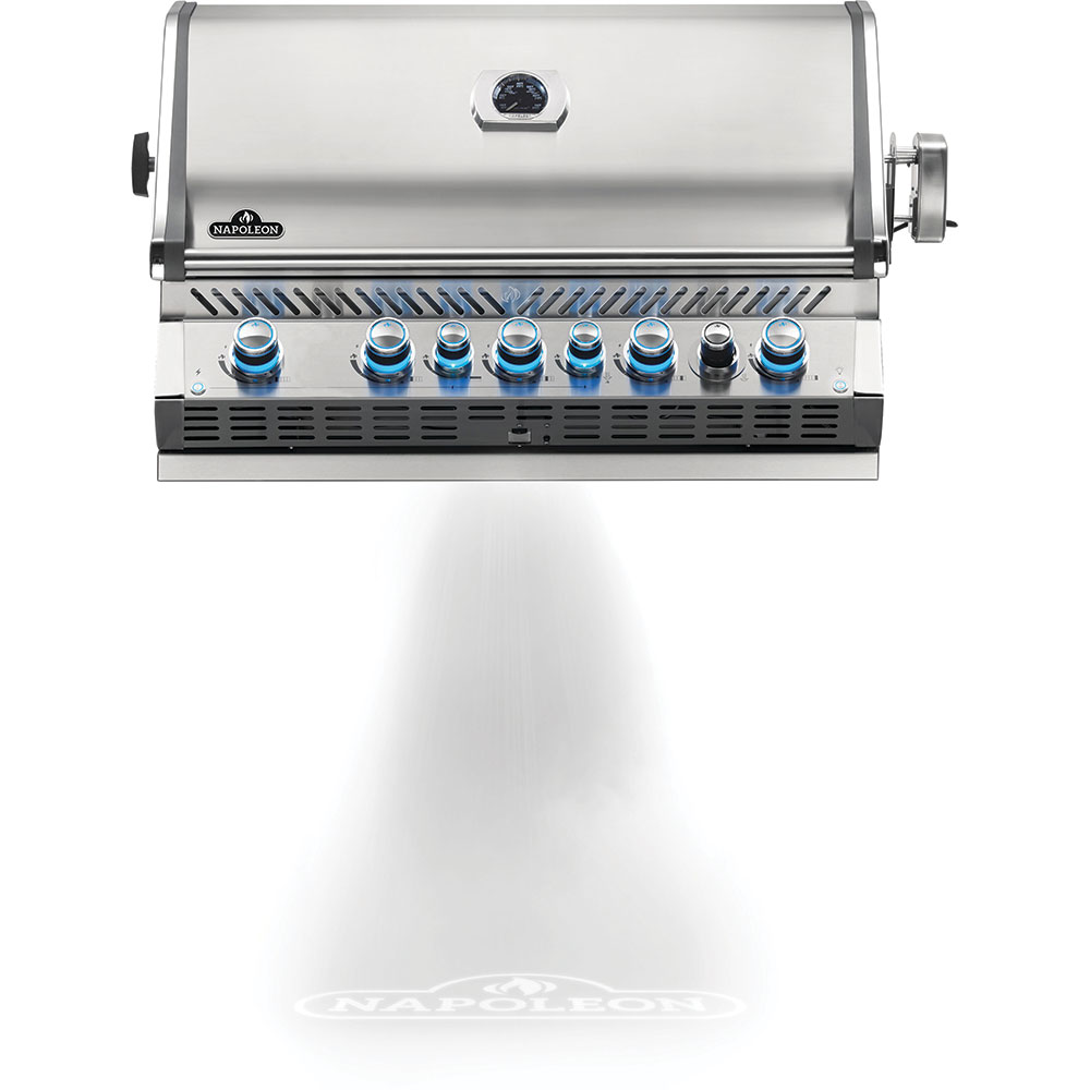 Built-in Prestige PRO™ 665 RB Gas Grill Head with Infrared Rear Burner – Stainless Steel