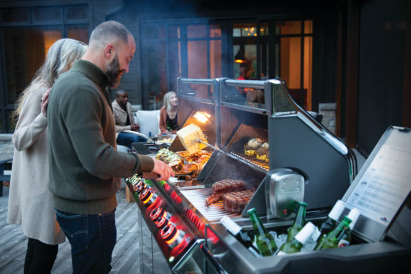 Napoleon Prestige PRO™ 825 RSBI Gas Grill with Power Side Burner, Infrared Rear & Bottom Burners Lifestyle