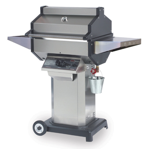 Phoenix Grills SDSSOC Grill Head on Stainless Steel Column Pedestal Cart