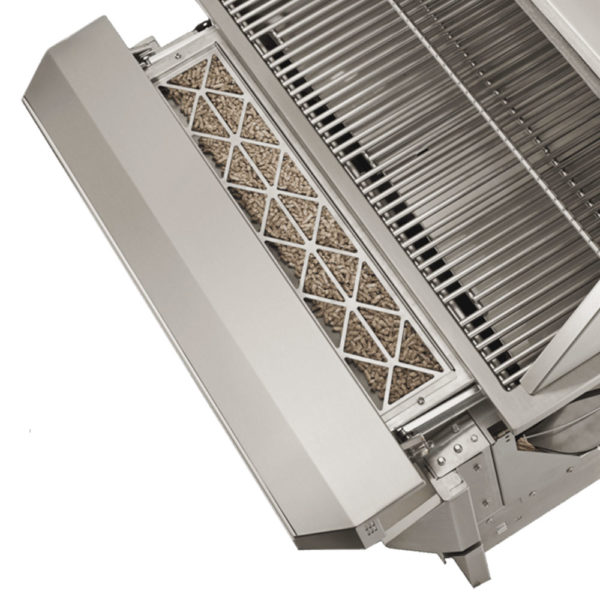 Twin Eagles 36" Wood-Fired Outdoor Pellet Grill and Smoker Highlights - Front Loading Hopper