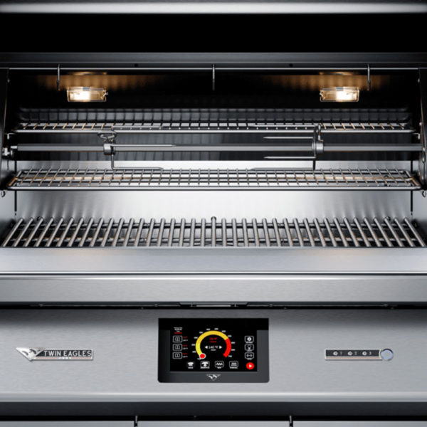 Twin Eagles 36" Wood-Fired Outdoor Pellet Grill and Smoker Highlights - Touch Screen Control