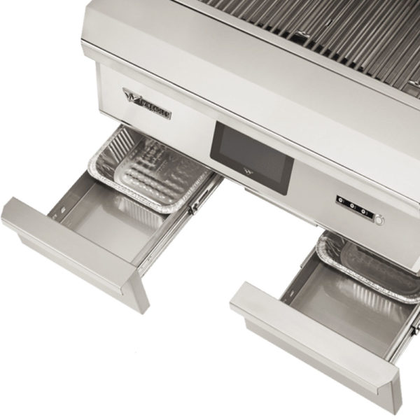 Twin Eagles 36" Wood-Fired Outdoor Pellet Grill and Smoker Highlights - Two Drip Trays