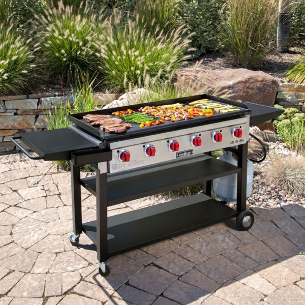 Camp Chef 6-Burner Flat Top 900 Grill and Griddle Lifestyle