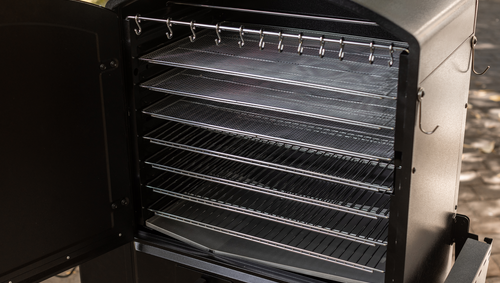 Camp Chef XXL PRO WiFi Vertical Smoker Features - Racks + Hooks