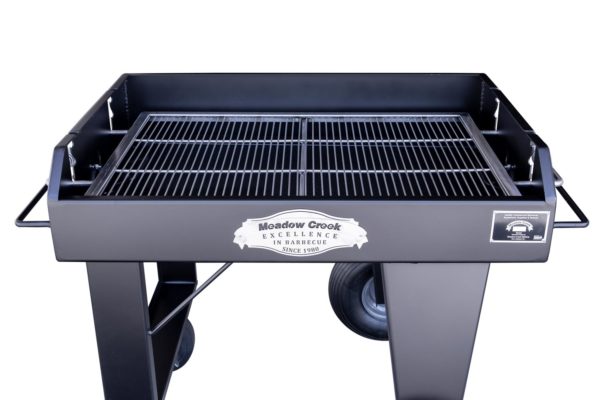 Height Adjustable Stainless Steel Grate on BBQ36 Flat Top Grill