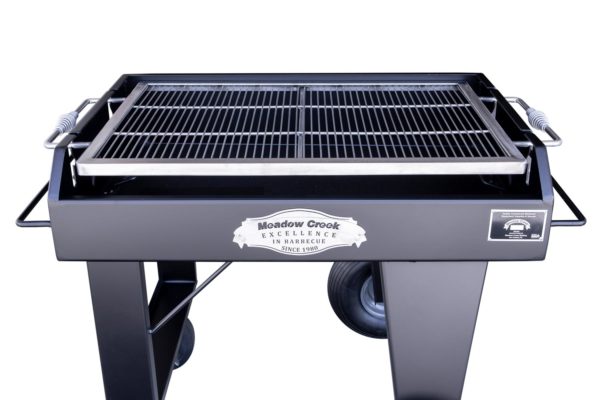 Height Adjustable Stainless Steel Grate on BBQ36 Flat Top Grill