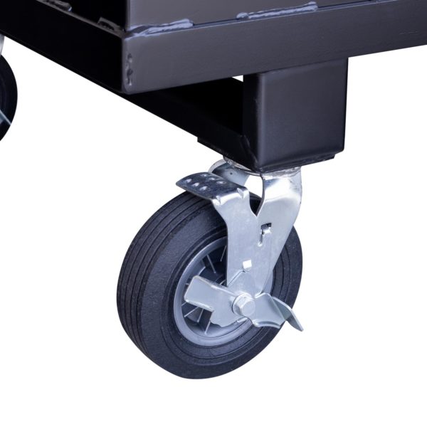 8-Inch Locking Casters on BBQ64P Chicken Cooker