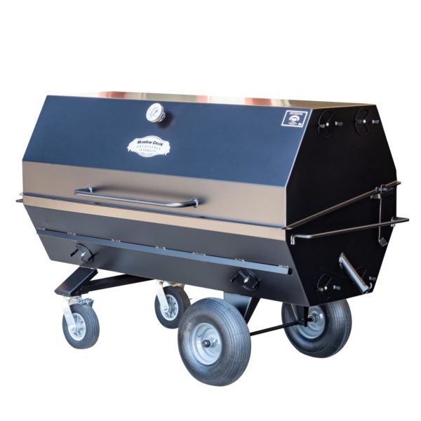 Meadow Creek PR60G Pig Roaster With Optional 8-Inch Casters on Stand