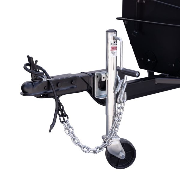 Hitch and Wheel Jack on Meadow Creek PR Trailer