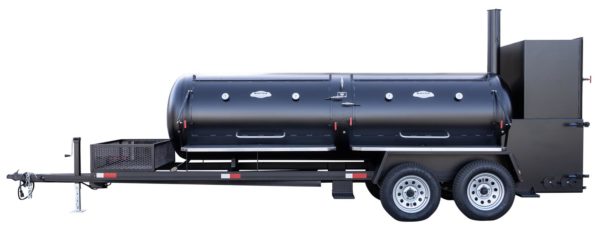 Meadow Creek TS1000 Tank Smoker With Optional Stainless Steel Exterior Shelves and Probe Ports