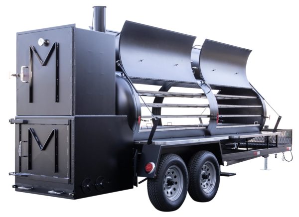 Meadow Creek TS1000 Tank Smoker With Optional Stainless Steel Exterior Shelves