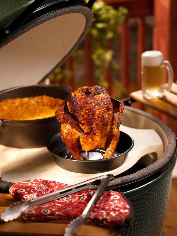 Big Green Egg - The convEGGtor® & Beer Brined Chicken