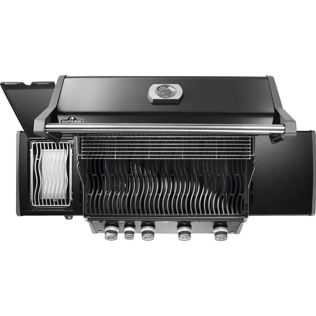 Napoleon Rogue® PRO 525 SIB Propane Gas Grill with Infrared Side Burners - Black