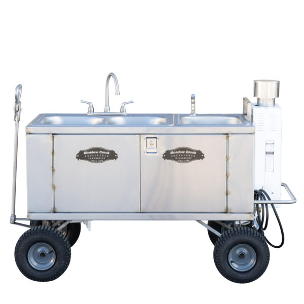 Meadow Creek 3-Bowl Cleanup Sink With Optional Wagon Chassis