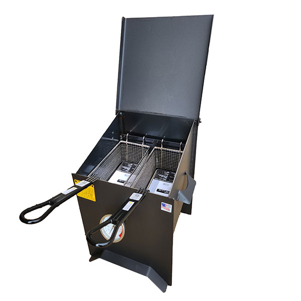 R&V Works FF2R 4 Gallon 2-Basket Fryer – No Stand