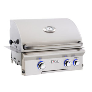American Outdoor Grill 24" L-Series Built-In Gas Grill With Analog Thermometer, With Backburner