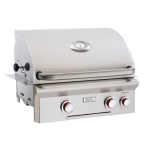 American Outdoor Grill 24" T-Series Built-In Gas Grill With Analog Thermometer, With Backburner