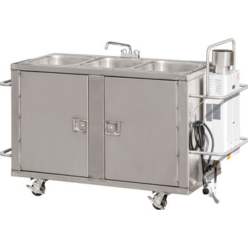 3-Bowl Stainless Steel Clean-Up Sink