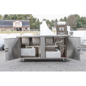 Meadow Creek Mobile Sink 4-Bowl Clean-Up