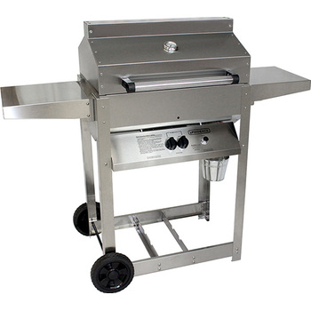 Phoenix Grills SDRIV4LDD Stainless Steel Riveted Grill Head on 4-Legged Open Cart