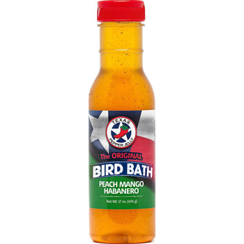 Texas Pepper Jelly Peach Mango Habanero Bird Bath™ Sauce